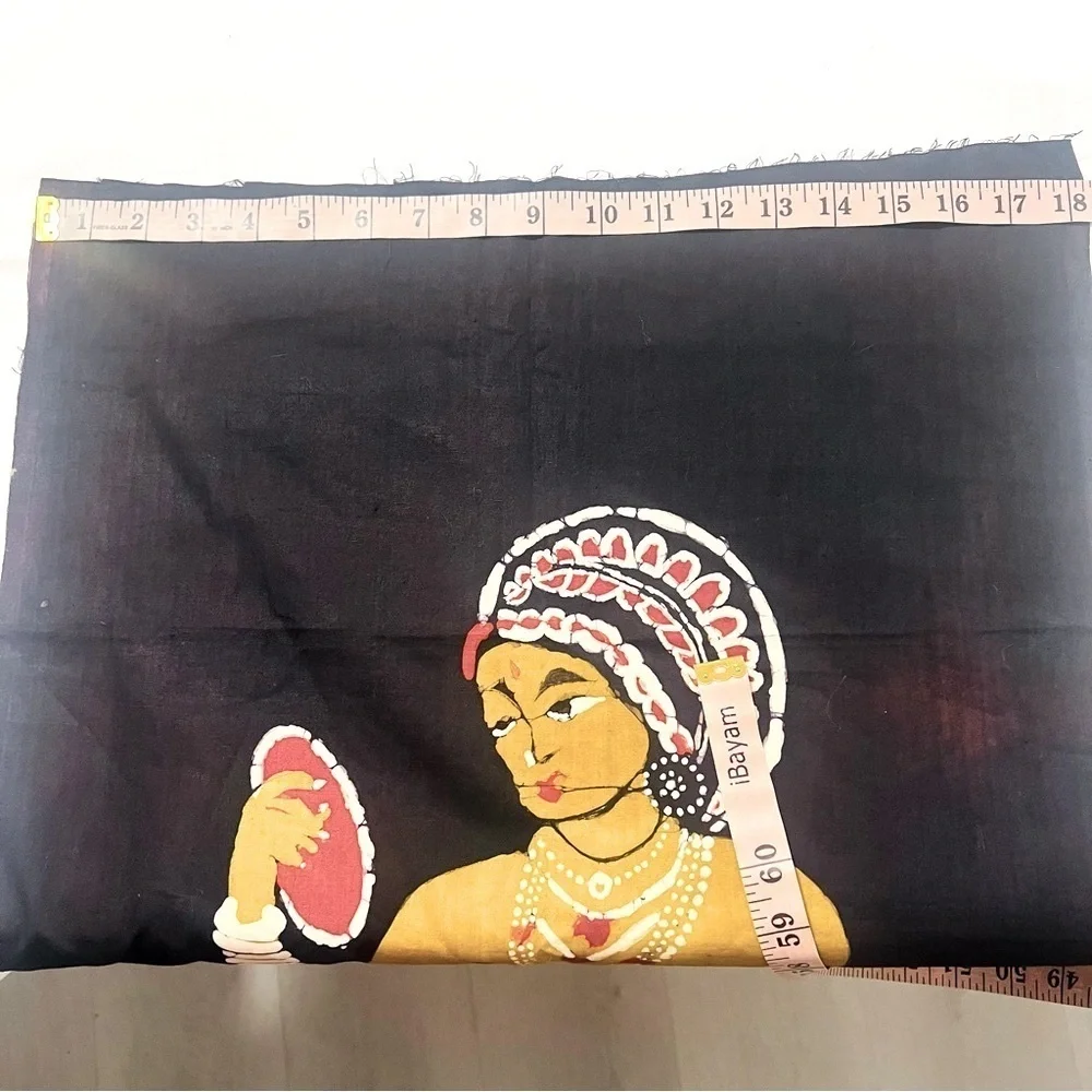Wall Art on Thin Black Cloth Ready for Frame To Hang on Wall Tribal Tapestry
